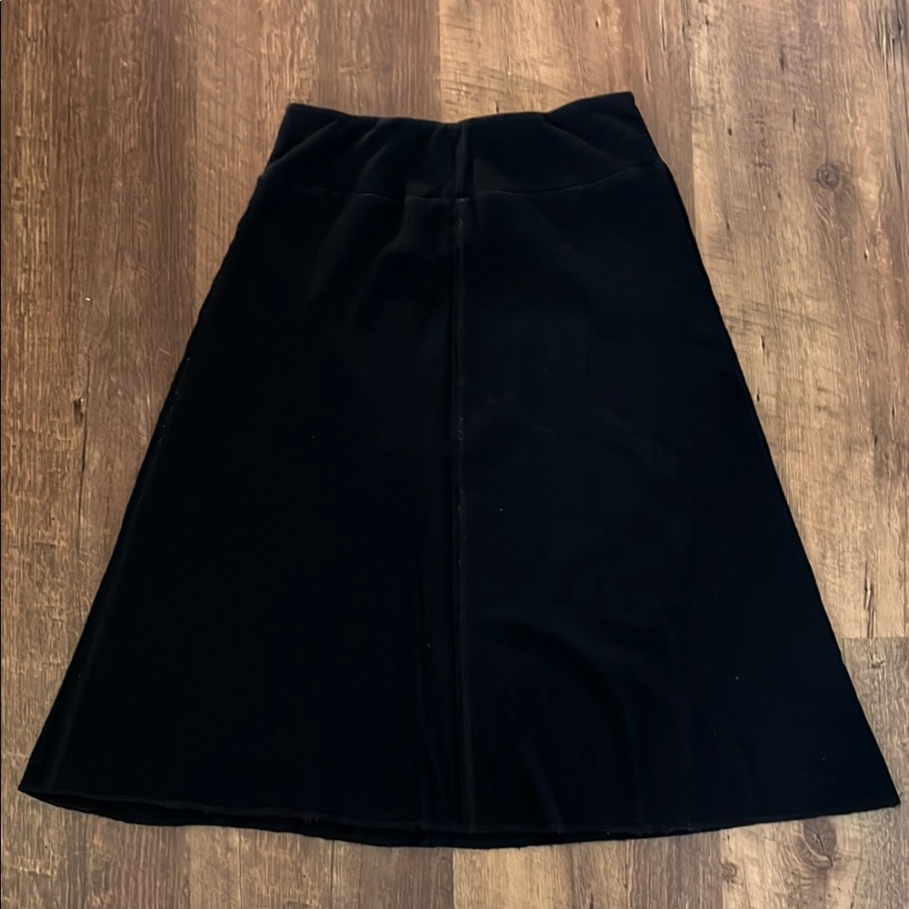 Black Allie Midi Skirt